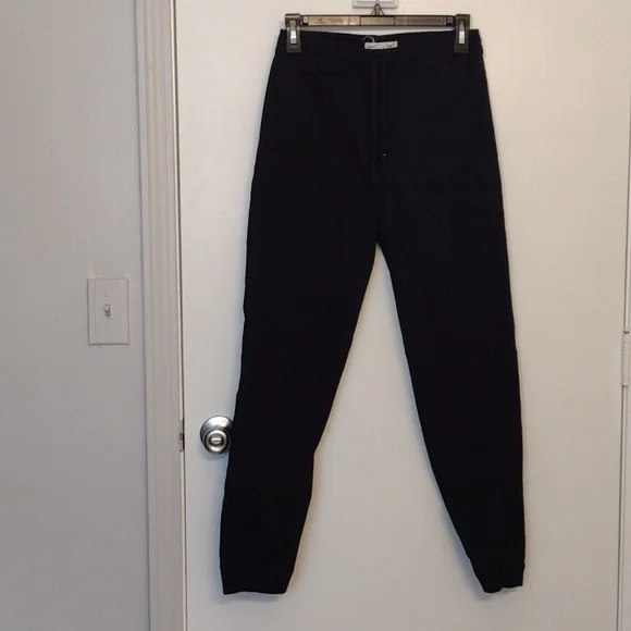black ankle boots dress Black Crushed Velvet Joggers w/ Pockets Women's XSmall